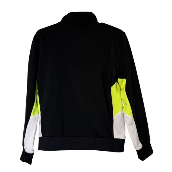Nike Boys Track Jacket Sz. 4T Full Zip Black/Neon Green - Picture 3 of 7